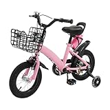YUYUZI Kinderfahrrad 12 Zoll mit Stützrädern – Erstes Fahrrad ab 2...