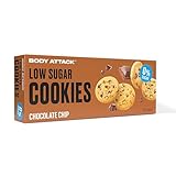 BODY ATTACK LOW SUGAR COOKIES - Chocolate Chip - 130 g - Köstliche Sorten...