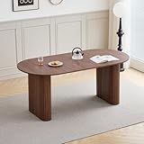 GrandCA HOME Ovaler Esstisch aus Holz, 180 cm Moderner Küchen-Esstisch,...