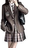 TTYAO REII Japanisches JK Uniform-Anzug-Set für Damen, Highschool-Outfit,...