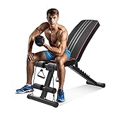 Hovoya Hantelbank Klappbar Verstellbar, Multifunktion Training Fitness Bank...