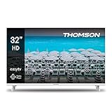 THOMSON 32 Zoll (80 cm) LED HD Weiß Easy TV – Kein Smart – Hotel Mode,...