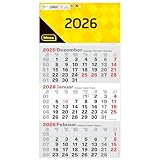 Idena 12071-3 Monatskalender 2026 in der Größe 24 x 45 cm, Wandkalender...