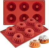 Leslady Gugelhupfform Silikon Klein Backformen Praktische, Muffins...