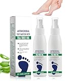 Ruonfash 2 Stück Fußpilz Spray, 100ml Fußspray Natürliche Formel,...