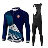 UGLY FROG Radsport Winter mit Fleece Herren Warm Langarm Trikot + Lange...