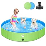 Hundepool für Große & Kleine Hunde, 120cm Faltbarer Hunde Pools...