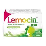 Lemocin Halsschmerztabletten -Lutschtabletten mit Limonengeschmack für...