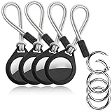 mioCASTELLO® 4 Stück Schutzhüllen/Schlüsselanhänger für Apple AirTag...