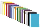 Brunnen Schnellhefter A4 farbig sortiert PP-Folie glasklares Deckblatt (10...