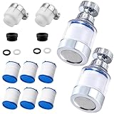 MytaYt 2pcs Wasserhahn Filter Transparenter Wasserfilter Wasserhahn 360°...