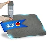 NATURBUMMLER® Reisekissen Memory Foam [SafeSleep+] Kleines Campingkissen...