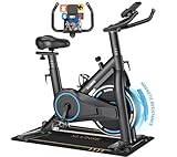 Heimtrainer Fahrrad, SLUNSE Leises Hometrainer Ergometer mit APP...