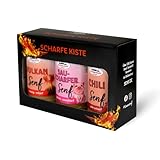 Senf Geschenkset - Scharfe Kiste, Set mit 3 Artikeln