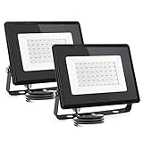 Aigostar LED Strahler außen 50W Naturweiß 4000K 5400 Lumen Scheinwerfer...