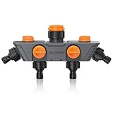 Brandson - 4 Wege Verteiler Wasserhahn - Wasserverteiler 3/4 Zoll -...