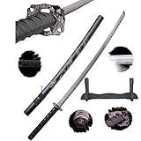 Katana Schwert Echt Set, Wakizashi, Tanto - Samurai Schwert aus Stahl -...