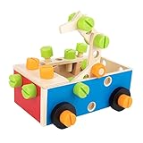 Milisten 1 Set Holzmuttern Werkzeugkasten Werkzeuge Für Kleinkinder Puzzle...