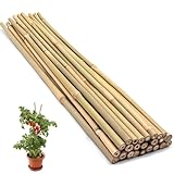 HOUNANG Bambusstäbe 40CM - 20 Stück | Pflanzenstütze, Pflanzstäbe für...