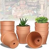 Mockotta 10 Stück 10 X 8 cm Tontöpfe Klein, Terrakotta Topf, Kleine...