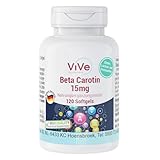 Beta Carotin 15 mg - 120 Softgels - 2,5 mg Retinoläquivalent (RAE) / 5000...