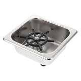 KONTONTY Edelstahl Glasspüler Automatischer Flaschenspüler Mit Hochdruck...