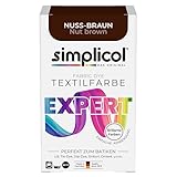 simplicol Textilfarbe expert Nuss-Braun | Perfekt zum Batiken und für...