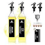 SAEIV Olivenöl Flasche (2x500ml), Ölflasche mit Ausgießer, mit...