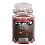 Woodbridge Große Duftkerze im Glas mit Deckel | Dragons Lair | Duftkerze...