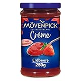 Mövenpick Gourmet-Crème Erdbeere, Premium Fruchtaufstrich ohne Stücke...