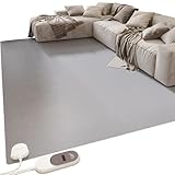 simdennr Heizteppich, elektrische Untertischmatte, 60-stufig regelbare...