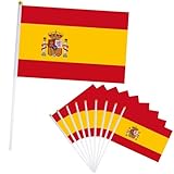 10er Spanien Flagge Klein Spanien Fahne 21x14cm,Oly Flagge Spanien...