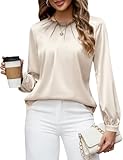 Blooming Jelly Bluse Damen Elegant Business Oberteile Langarm Shirts Herbst...