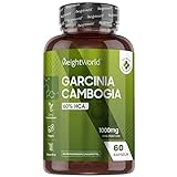 Garcinia Cambogia Pure 1000mg - Thermogenese anregen - 60 Kapseln -...