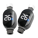 CQEAZ Duschtemperaturmessgerät LED Digitalanzeige Temperaturanzeige...