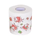 Badezimmer-Seide | Toilettenrolle mit Rentierdruck | Weihnachtsdesign...