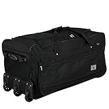 TW24 XXXL Trolleytasche 182L mit 3 Rollen schwarz Koffer Reisetasche...