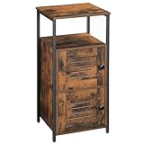 HOOBRO Beistellschrank, Nachttisch, Kommode Schrank, Sideboard mit offenen...