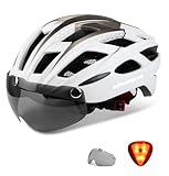 Shinmax Fahrradhelm Herren Damen Fahrradhelm mit Visier Magnetische...