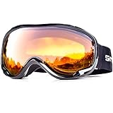 Snowledge Skibrille Damen und Herren Snowboardbrille Doppel-Objektiv OTG...