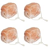 SKM Salzlecksteine 4 STK. mit Kordeln für Nutztiere 10 kg Rosa,Tier- &...