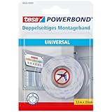 tesa Powerbond Montageband Universal - doppelseitiges Montageklebeband für...