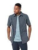 Jack Wolfskin Herren Hot Springs M Shirt Shortsleeve, Night Blue Checks, XL...