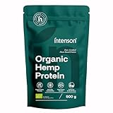 Intenson Bio-Hanfprotein, 500 g, EU-zertifiziert, Hoher Proteingehalt,...