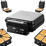 Steinborg® 2-in-1 Waffeleisen & Sandwichmaker Belgische Waffeln –...