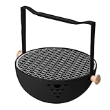 Holzkohlegrill aus Gusseisen - Holzkohlegrill, Outdoor Klappofen | Faltbare...