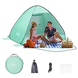 Strandmuschel Pop Up Strandzelt Automatisches Strand Camping Zelt 2-3...