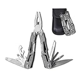 LEVADA PLUS Multitool 14-in-1 mit Zange, Messer, Schraubendreher,...