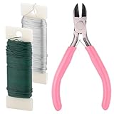 Rybtd Blumen Arrangement Kit 3 Stück Paddeldraht 0.7mm Blumenwickeldraht...