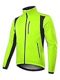 BERGRISAR Herren Winter Fahrradjacke Thermo Winddicht Wasserabweisend...